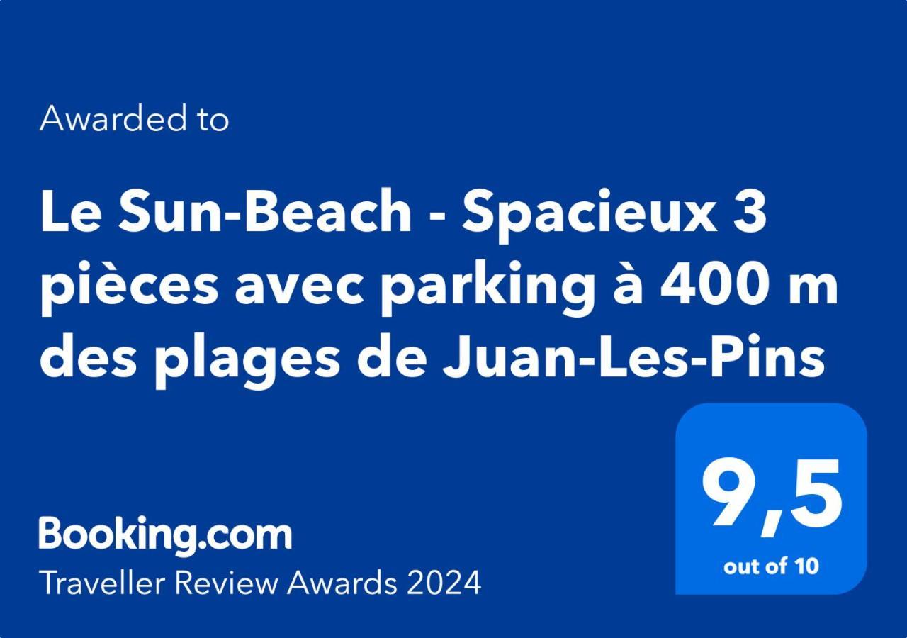 Le Sun-Beach - Spacieux 3 Pieces Avec Parking A 400 M Des Plages De Juan-Les-Pins Buitenkant foto
